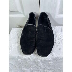 Vince Black Velvet Loafers Slip On‎ Shoes Minimalist Comfort Casual 7